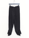 SWAYING 25 Fall/Winter Collection: Knotted Wool Tapered Leg Casual Pants SW-SW25AW3B12C3S4-HH (Black/Grey)